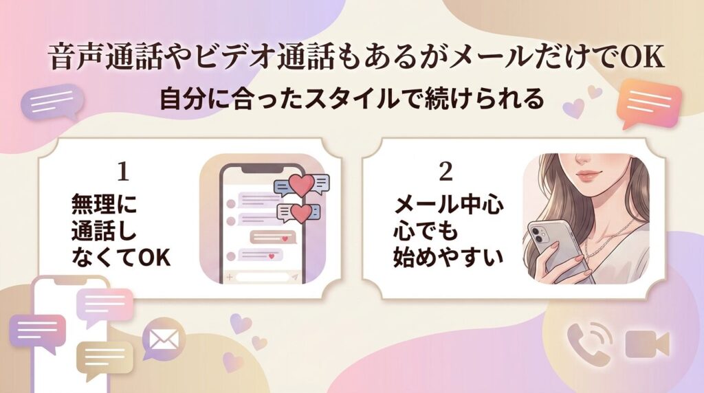 メールのみでOK